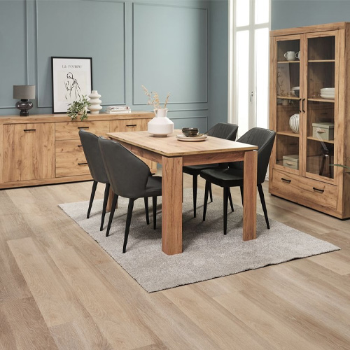 Dining Table | Lintrup | Industrial Wood | Oak | D140Xr80Xc76Cm - Jysk