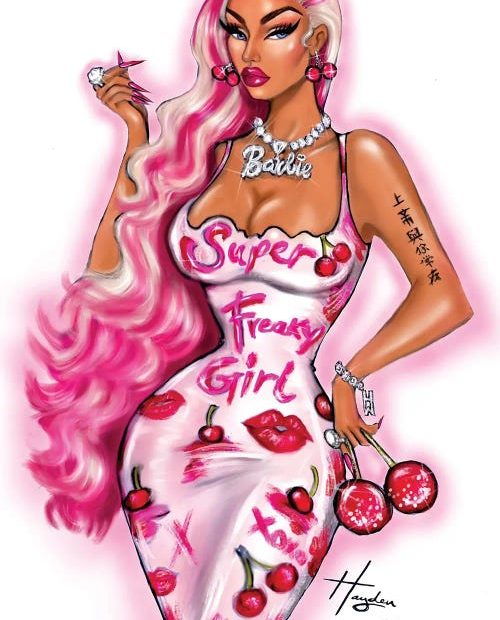 Nicki Minaj Art Print By Hayden Williams | Icanvas
