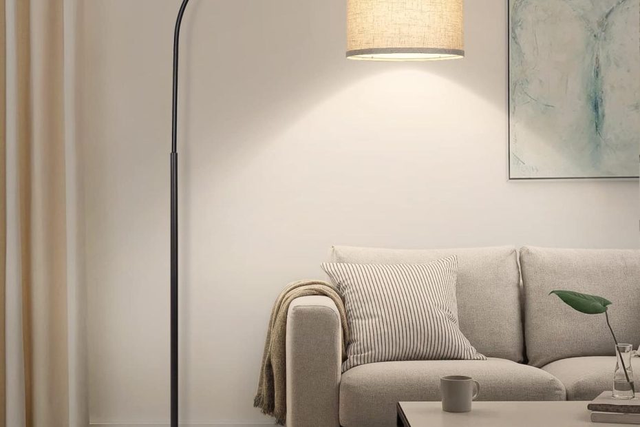 Arc Floor Lamps For Living Room, Modern Standing Lamp With Adjustable  Hanging Drum Shade, Tall Pole Lamp With Foot Switch, Over Couch Arched  Reading Light For Bedroom, Office (Black) - Amazon.Com