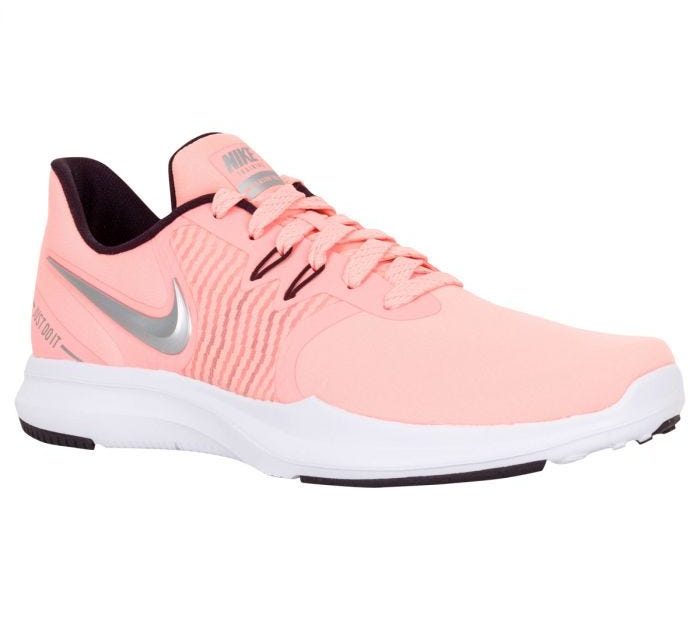 Nike In-Season Tr 8 Women'S Training Shoes - Pink/Metallic Silver/Burgundy  Ash